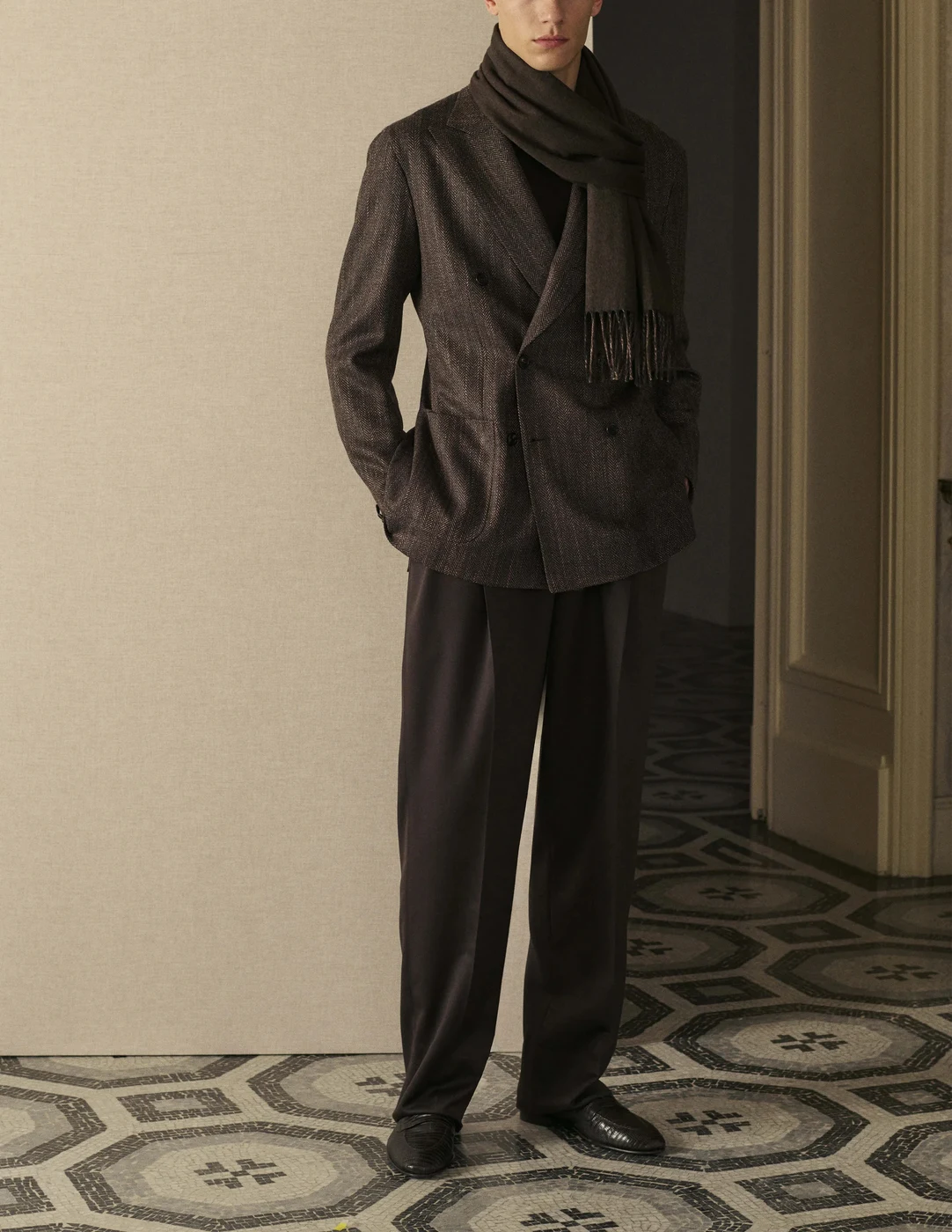 Brioni Suit Double Breasted 3 Scarf Vert