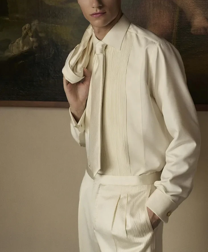Brioni Tuxedo Shirt Cropped Vert
