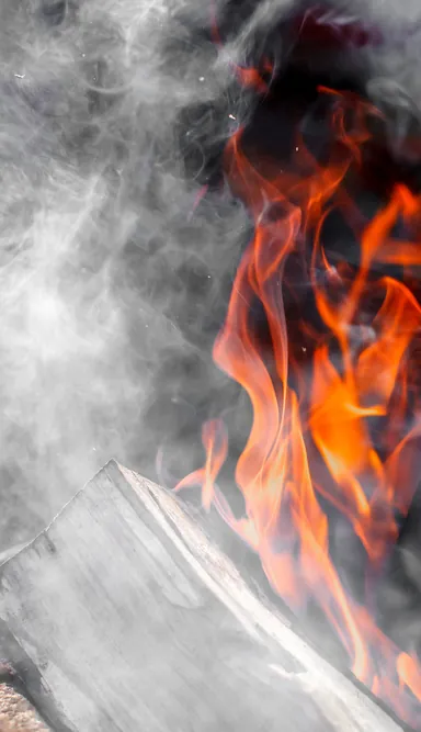 Smoke-affected garment restored after fire damage by Alex's Dry Cleaning Valet