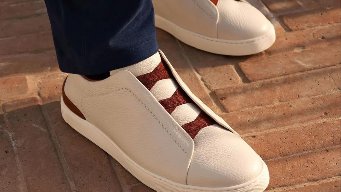 Zegna Cream Outdoor Shoes Hz