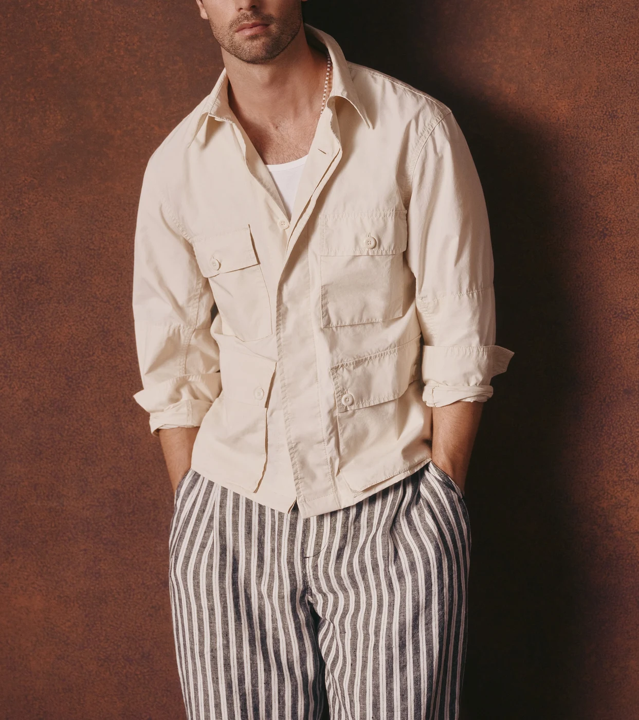 Banana Republic Beach Shirt Vert