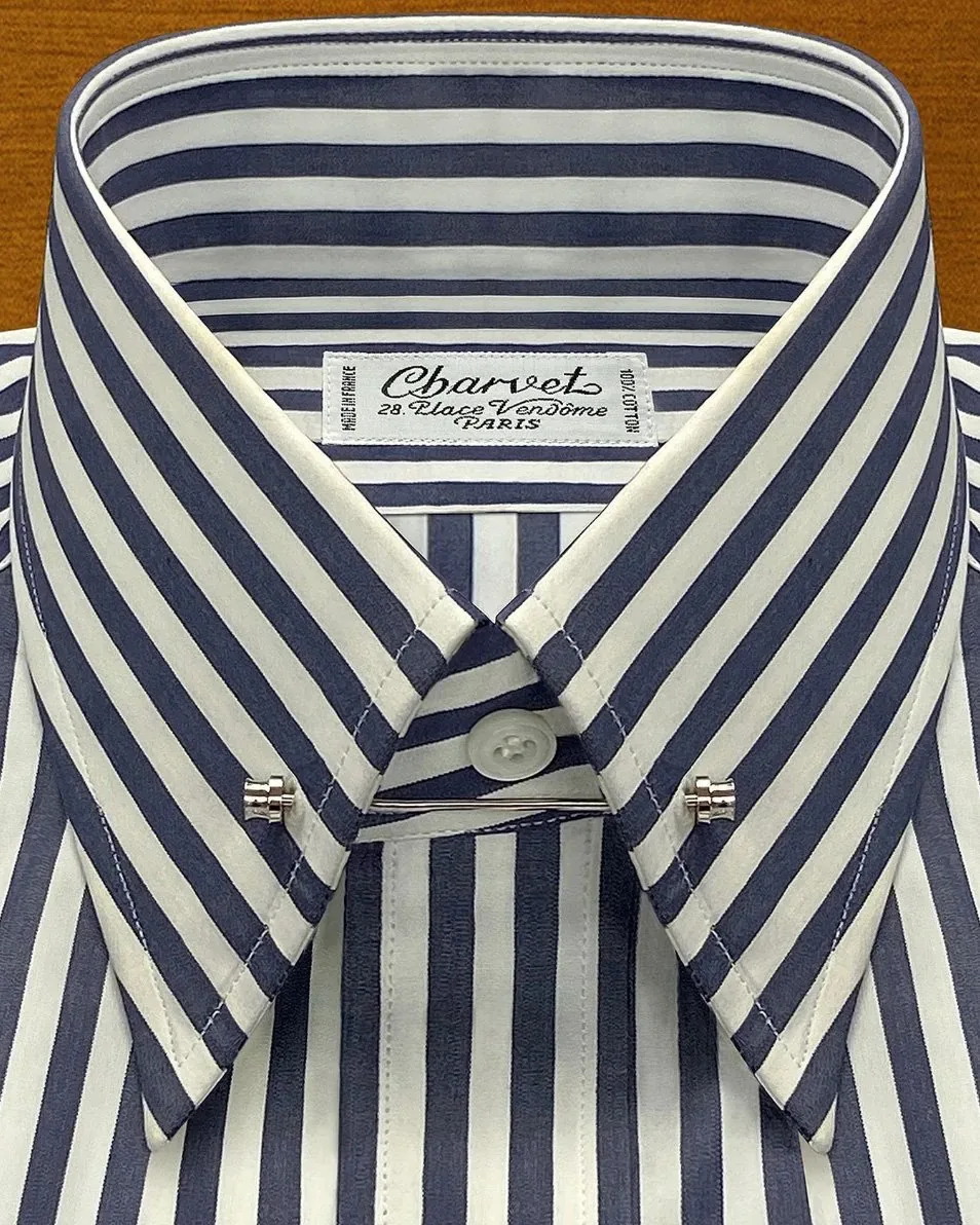 Charvet custom shirt hand-pressed by Alex's Team