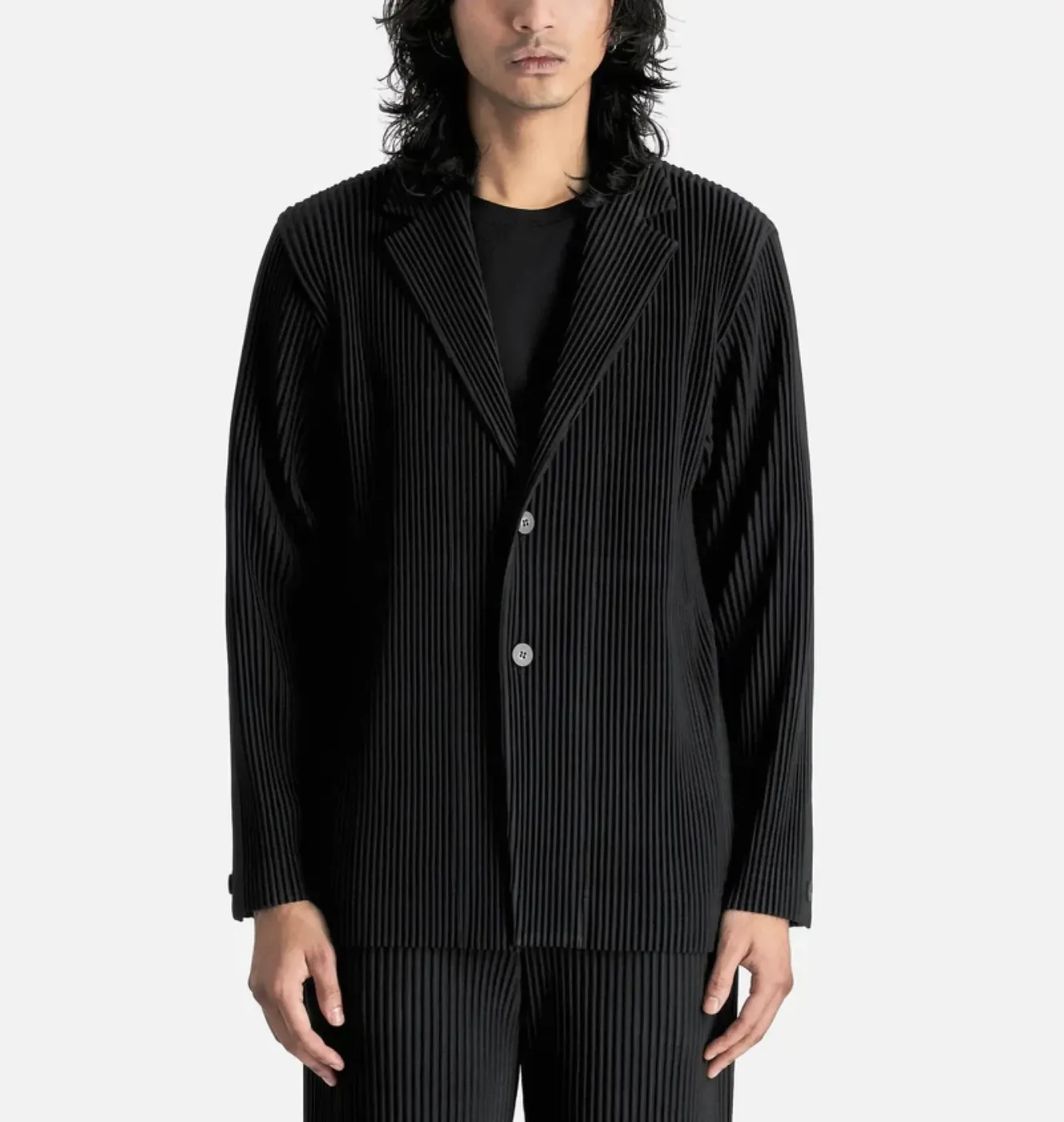 Mens Jacket Vert Homme Plisse 2 Cropped