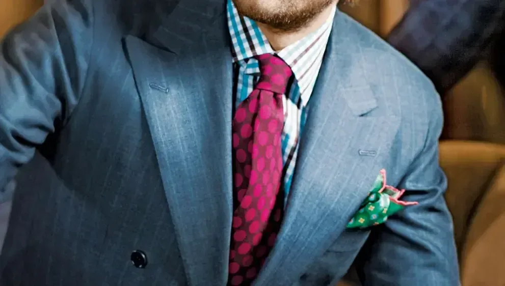 Mens Suit Hz Brioni Red Tie
