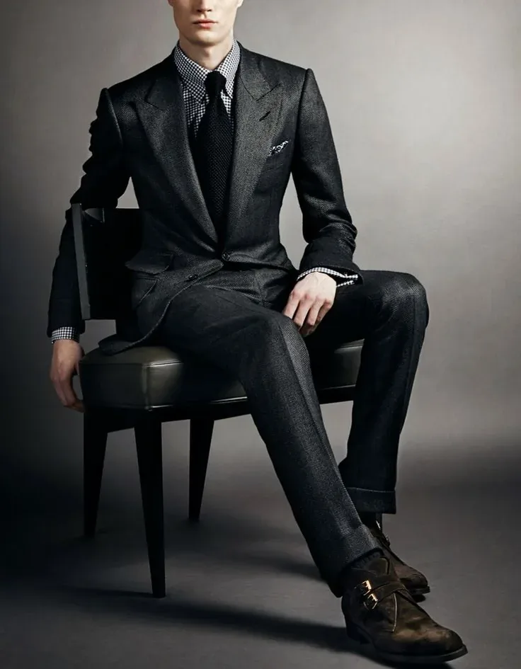 Mens Suit Vert Tom Ford 9 Cropped