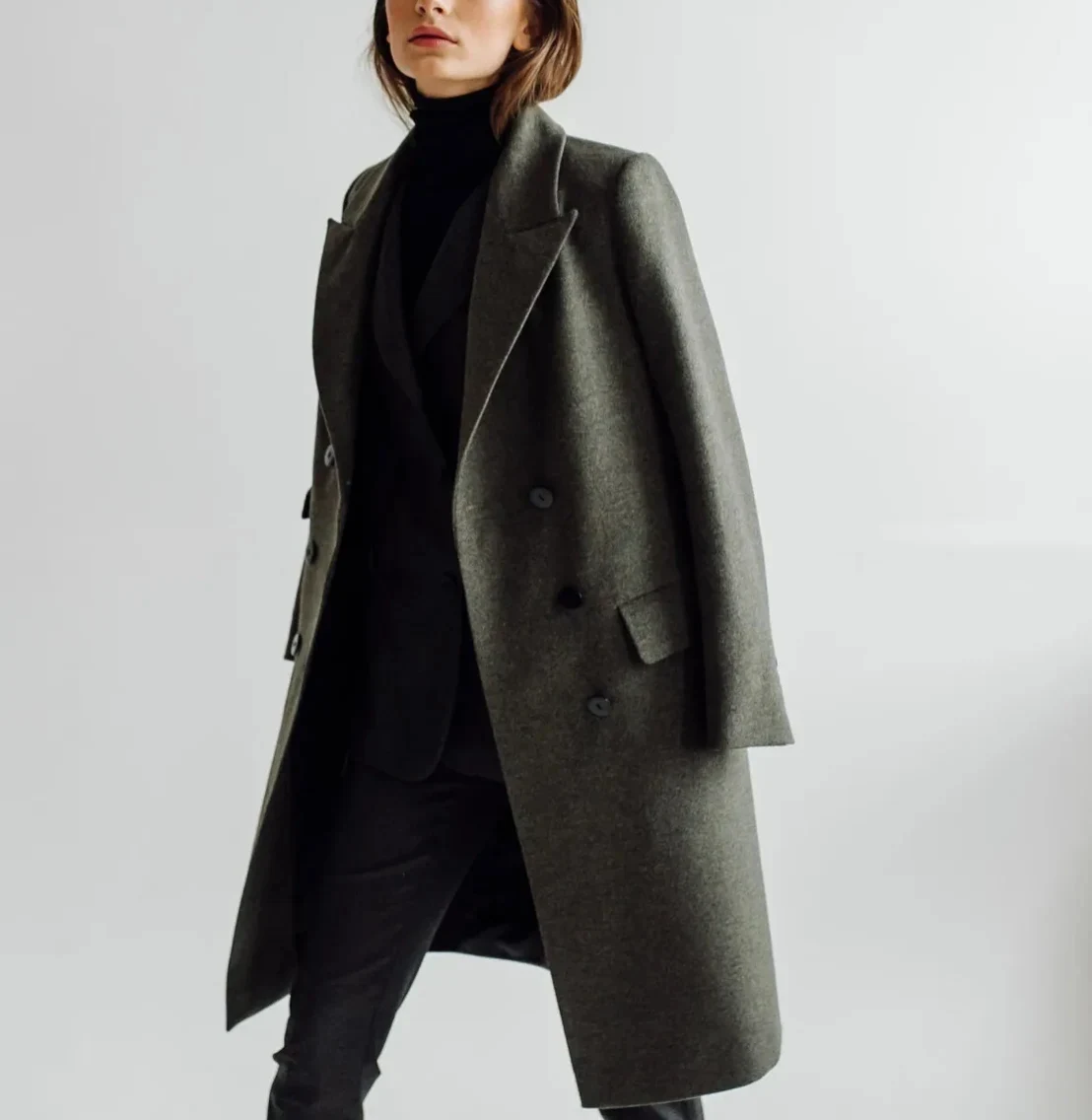 Womans Jacket Coat Trench Wine Country Service Area Vert Copy Vert