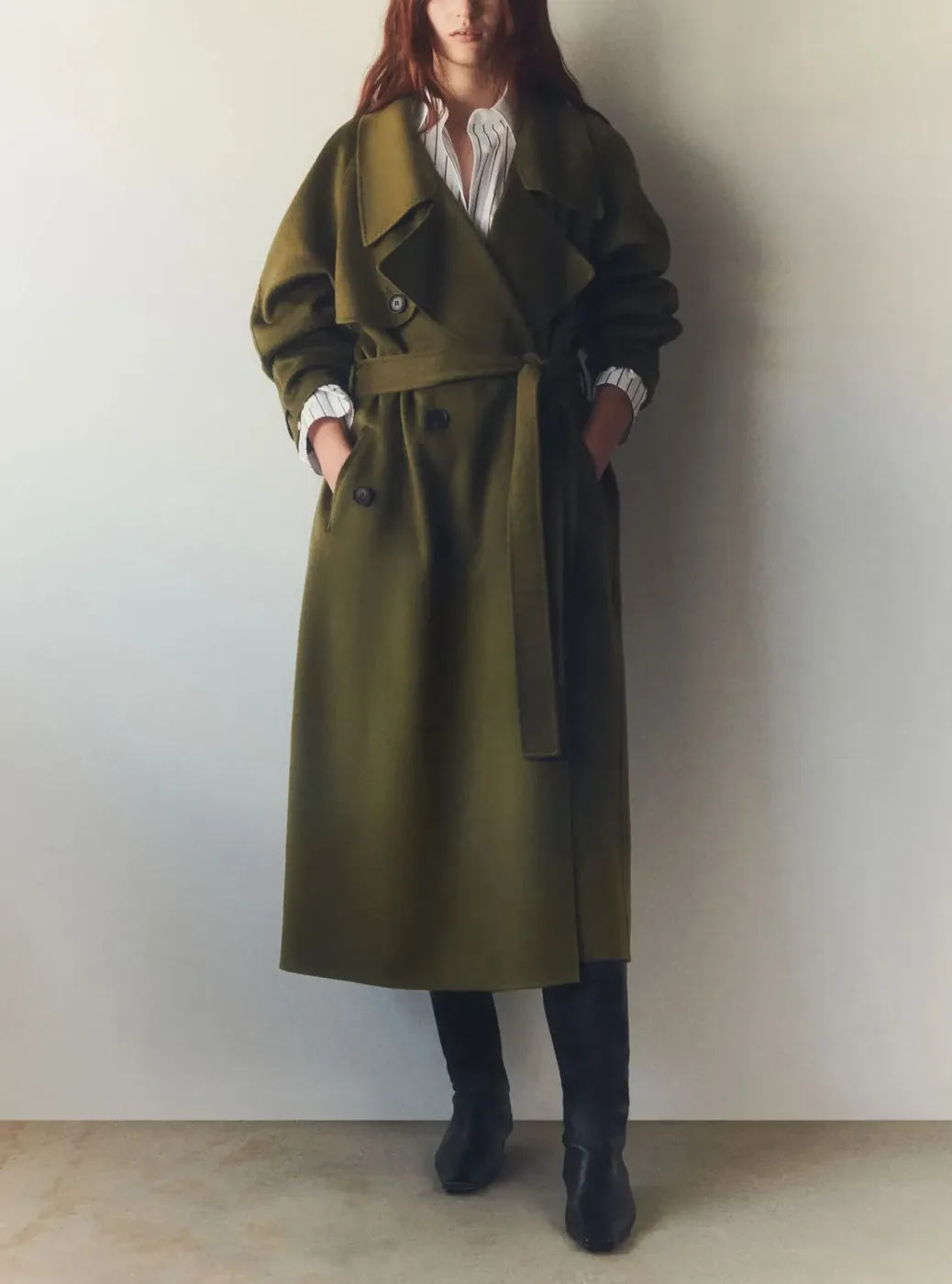 Womens Coat Vert Lafayette 148 1 Cropped