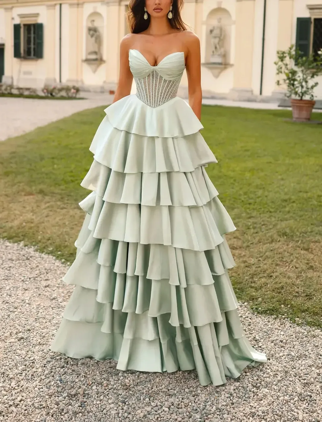 Womens Dress Vert Prom 1 Cropped