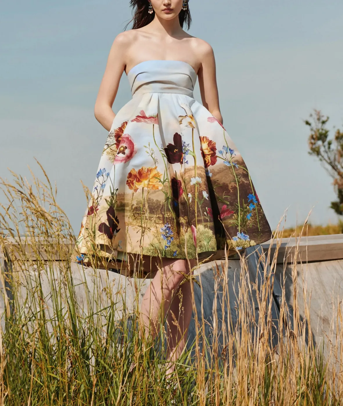 Womens Gown Vert Oscar De La Renta 13 Cropped Scaled