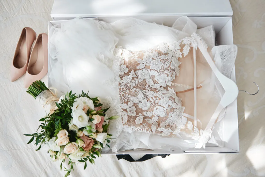 Gown preservation process at Ritz-Carlton Half Moon Bay